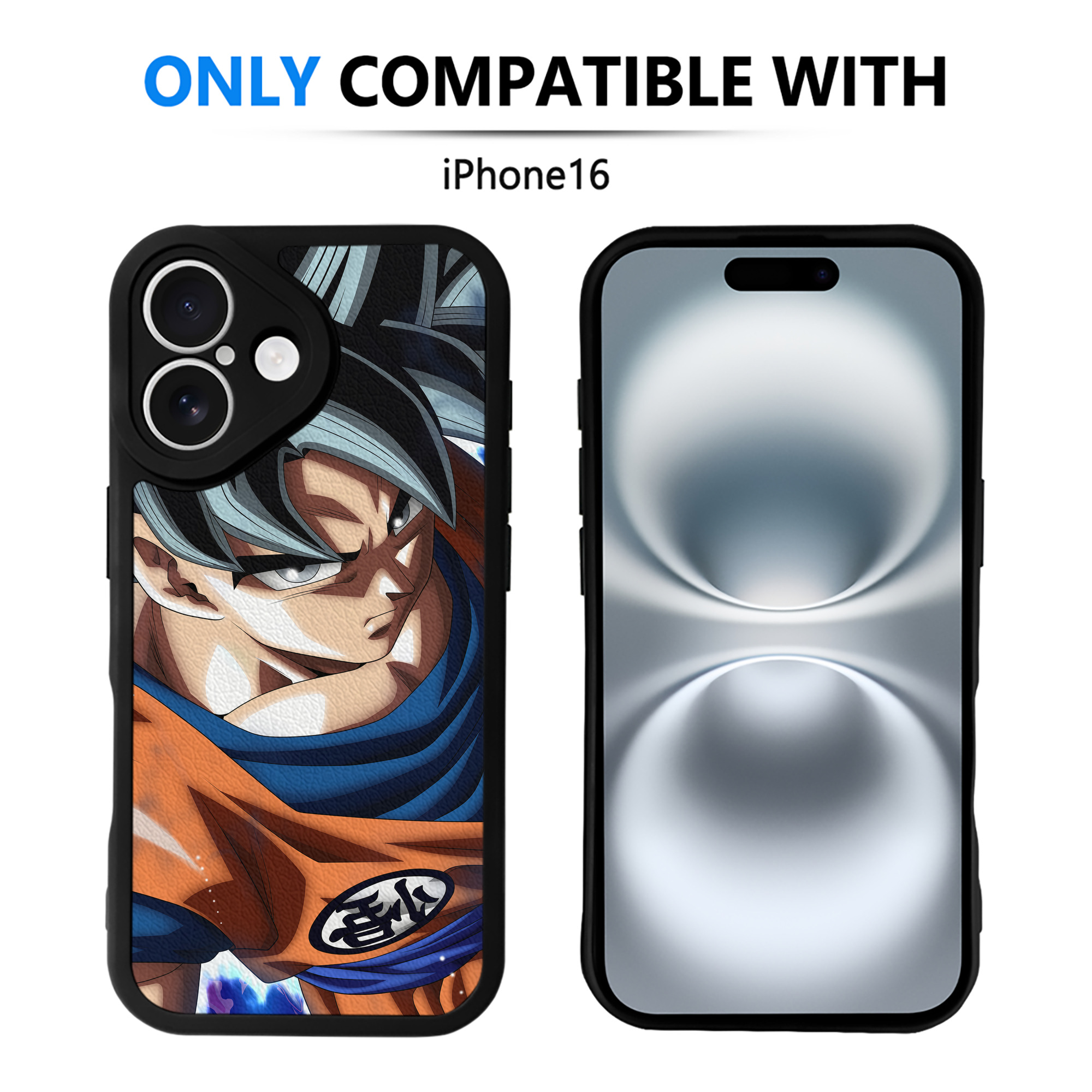 （画像用） ドラゴンボール DRAGON BALL 【iPhone 16シリーズ対応】シリコンスマホケース（レザー調） 材質：シリコン